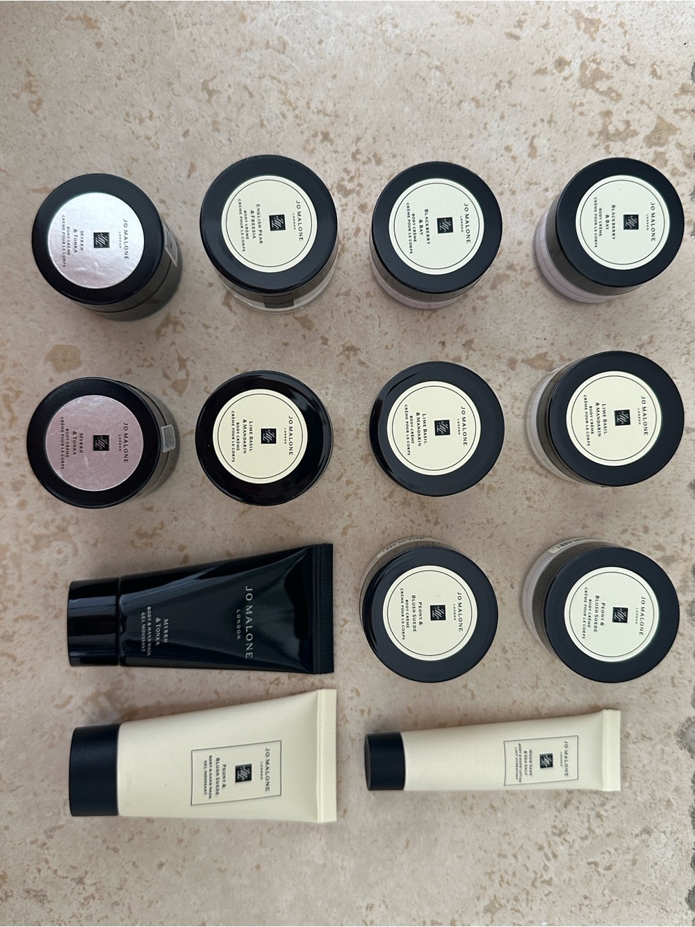 Jo Malone Mini Skincare & Body Creams Set ~ 13 items